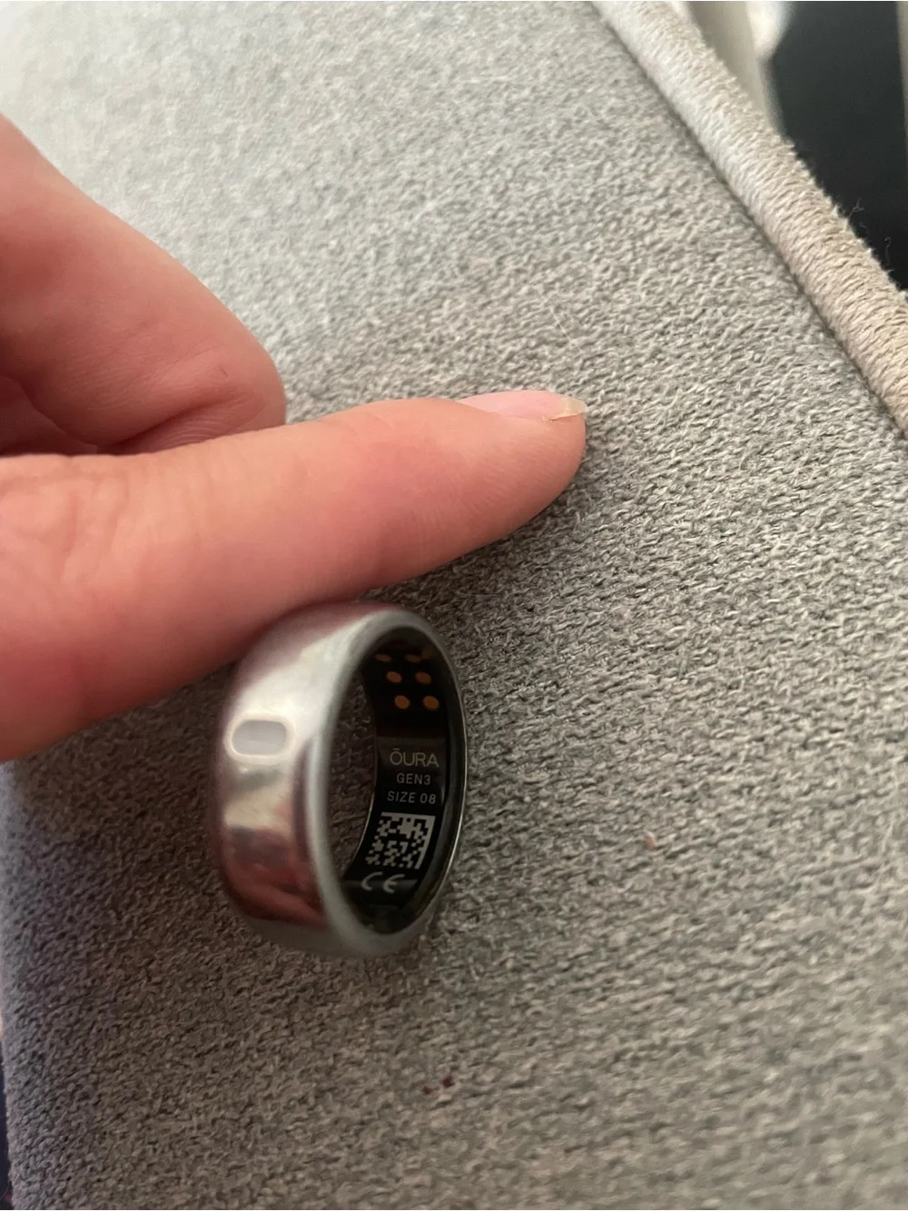 Oura GEN3 size 8 silver ring